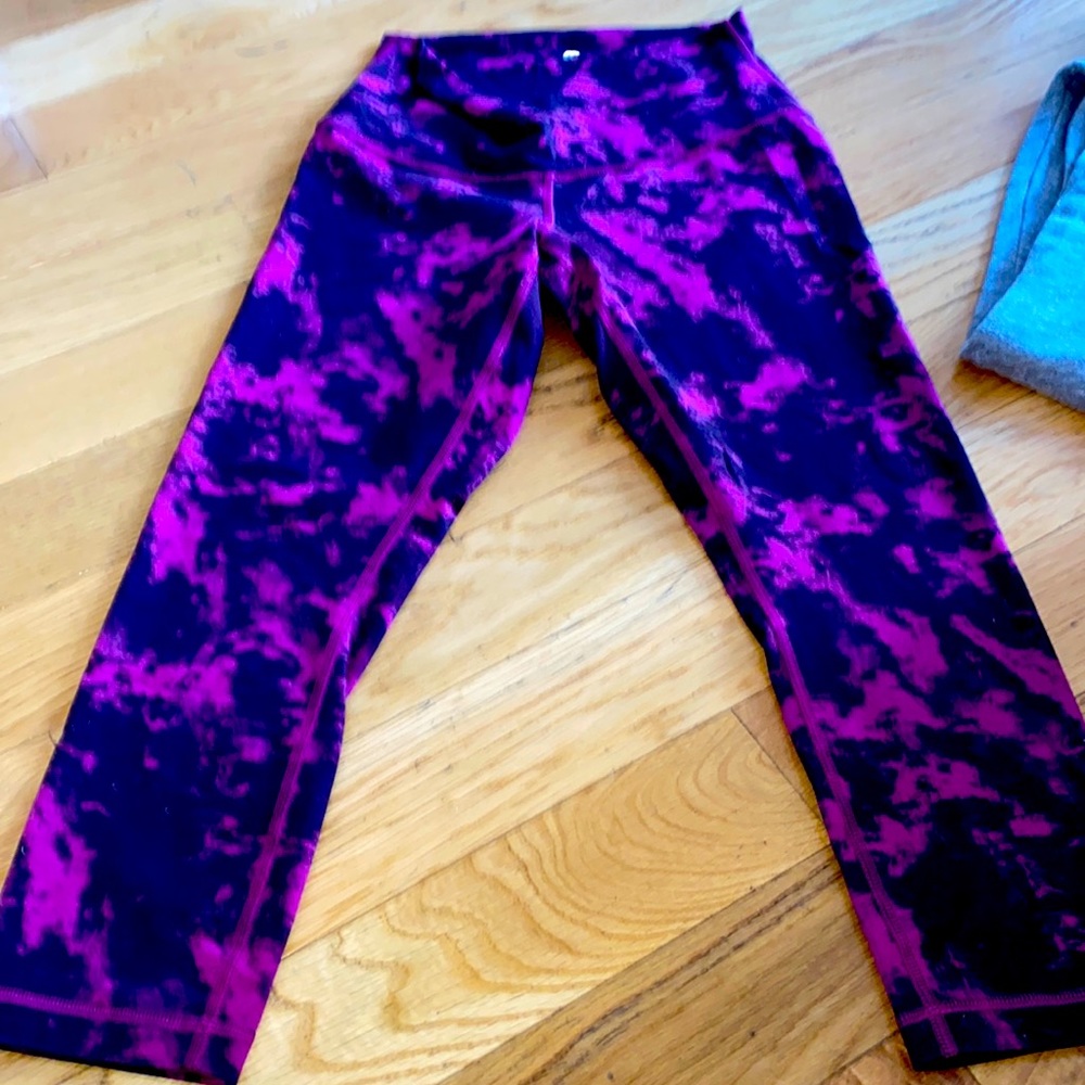 Lululemon Align High rise cropped tyedye leggings